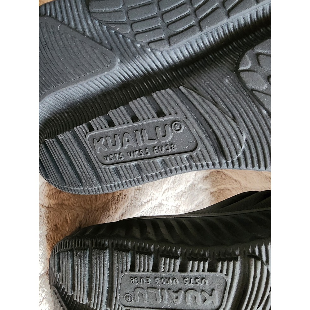 KUAILU Recovery Slides Black Platform Comfort Sandals Womens US 7.5 EU 38 - Picture 8 of 10